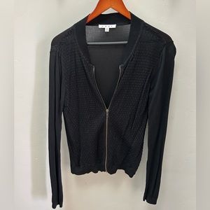 CAbi Bomber Cardigan zip - EUC - size S
